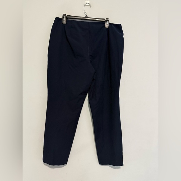 Lafayette 148  Stanton Slim Ankle Pants  Women's Navy Blue Size 14 Cropped - Picture 4 of 5